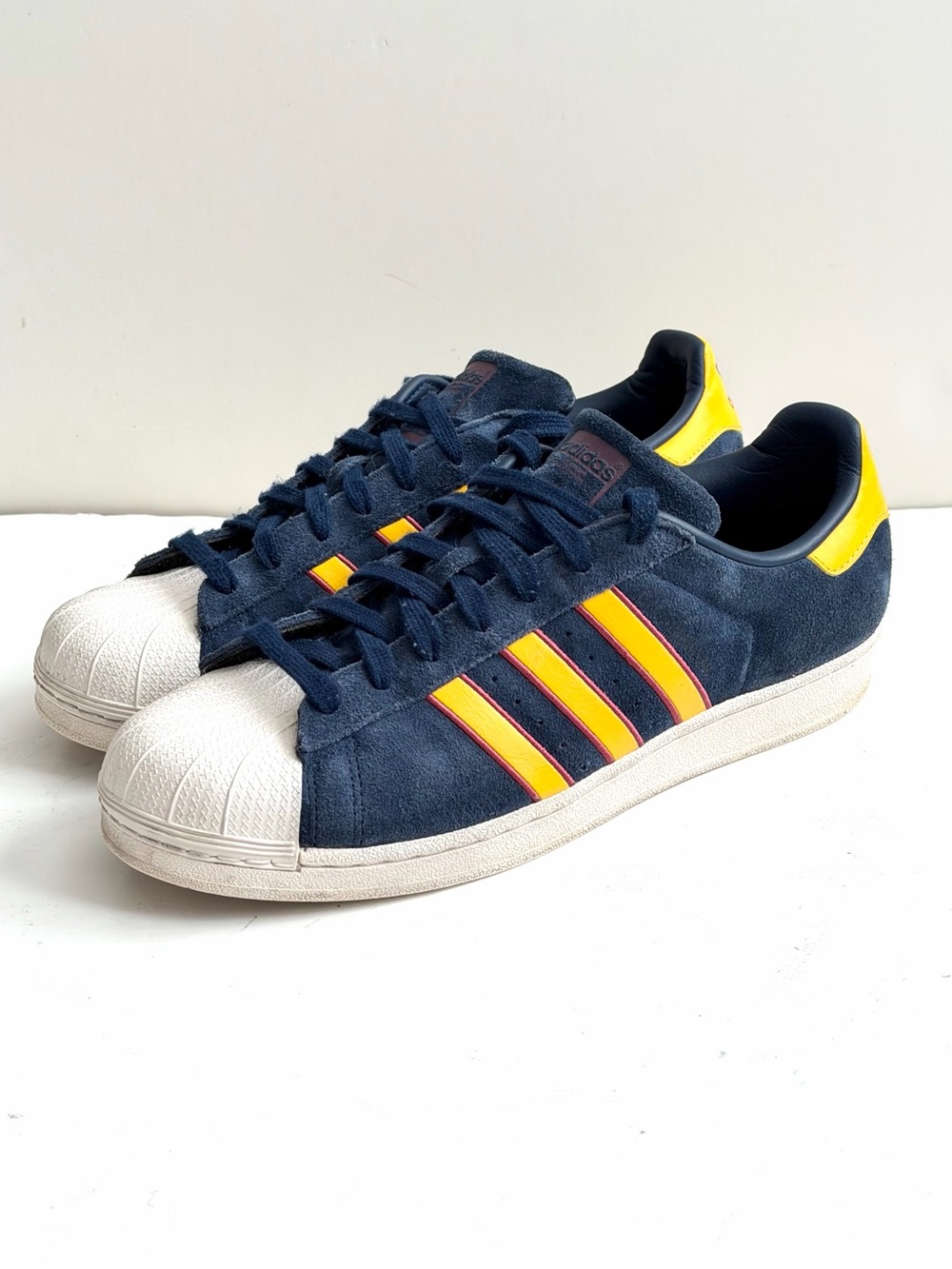 Adidas Originals Superstar Mens Size 11 Collegiate Navy Suede CM8080